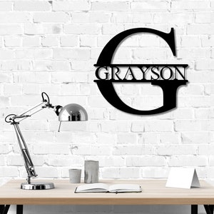 Custom Personalized Monogram Name Sign - Farmhouse Decor - Wedding ...