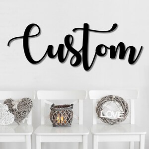 Metal Word Sign Wall Art Handcrafted Rustic Finish Customizable Sign Inspirational Quotes Home Decor Office Decor Personalized Gift Farmhouse Style Metal Sign Metal Word Sign Custom Metal Sign
Personalized Metal Sign
Modern Metal Sign Wall Art Sign
