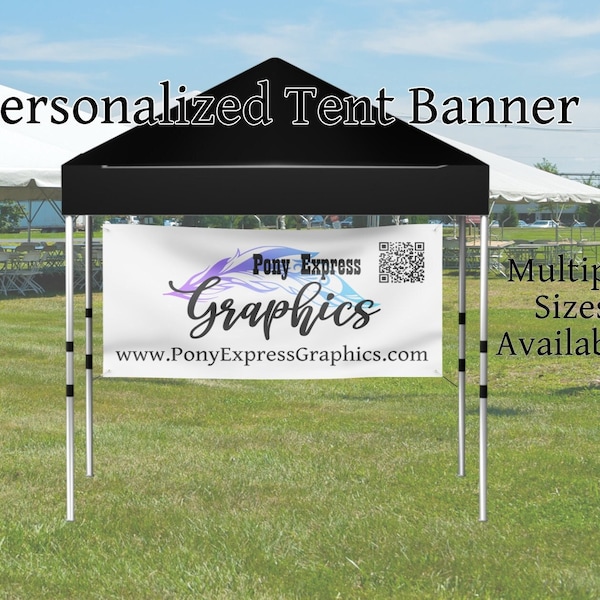 10x10 Tent Banner Etsy