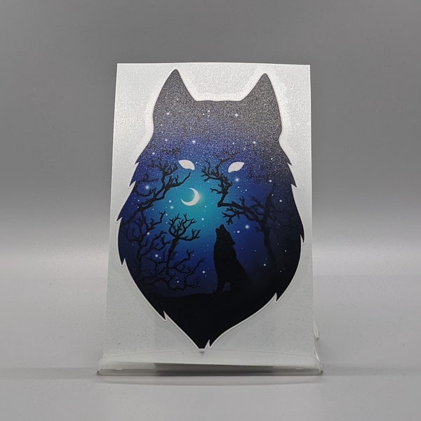 Wolf Wall Decal Etsy