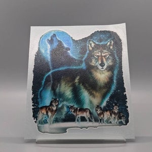 wolf car decal, Wolf sticker, howling wolf vinyl decal, wolf pack sticker for car, gift for wolf lover, cute sticker for laptops and cups