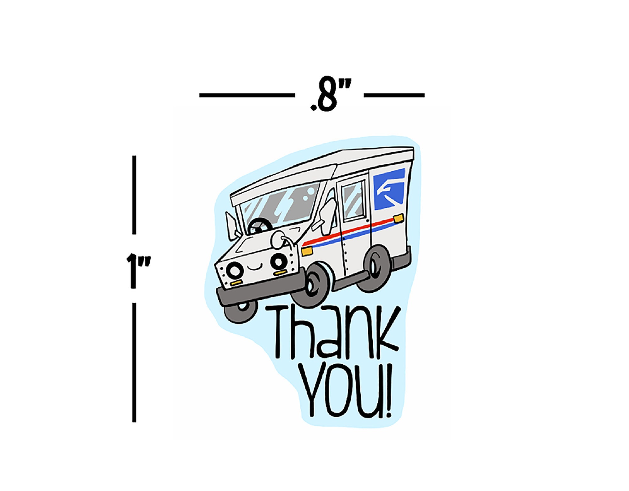 Usps Package Sticker USPS Thank You Bundle, Sticker Sheet, USPS Mail Carrier, Package ...