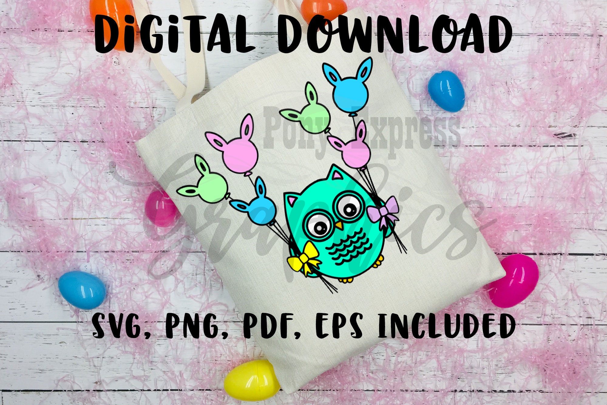 Easter SVG, Easter Clipart, Easter Owl, Easter Gift Digital Download