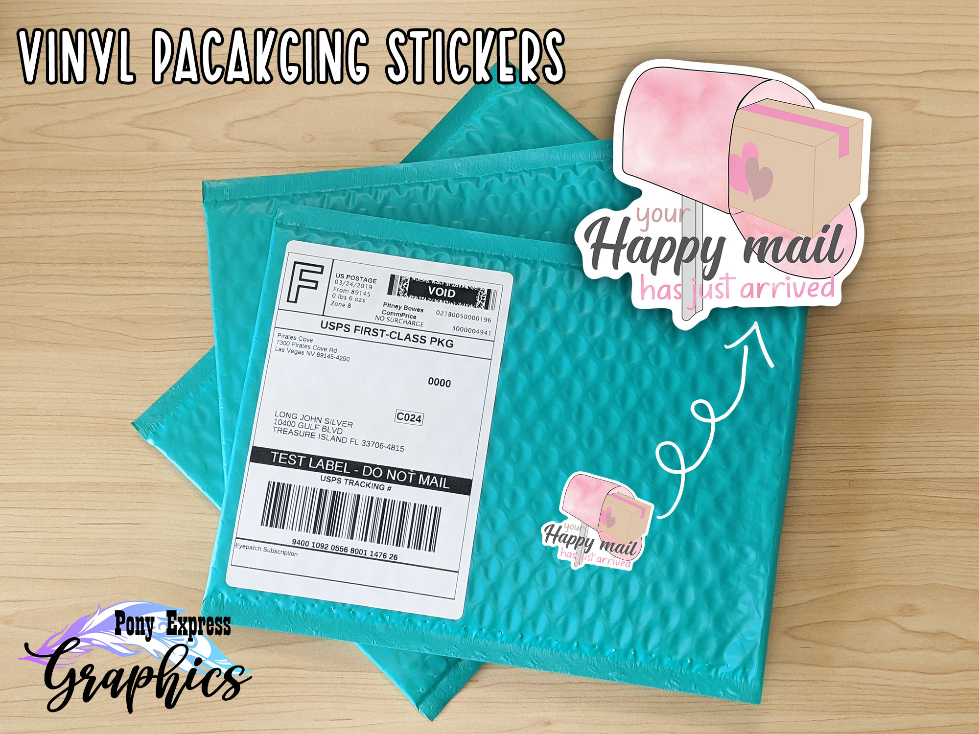 Happy Mail Stickers, Small Business Stickers, Cute Packaging Stickers ...