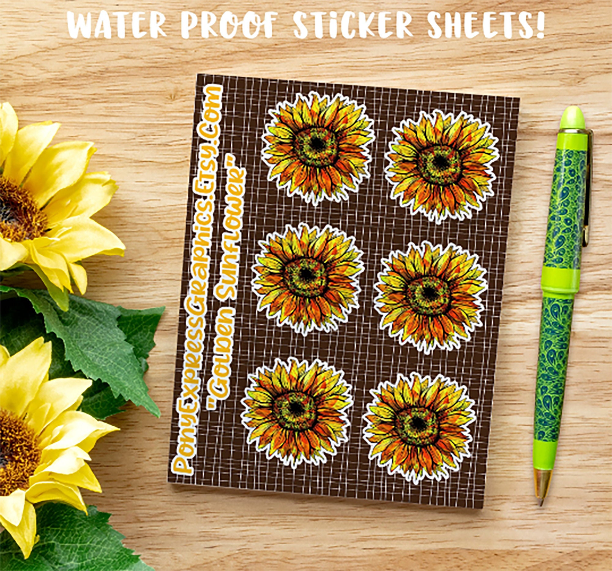 Sunflower Car Decal Sunflower Gift for Her Sunflower Gift Etsy