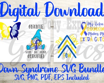 In October We Wear Yellow and Blue SVG PNG DXF Cut Files, Downs Svg ...
