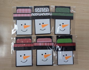 Snowman Gift Card Money Holder, Teacher Gift Sleeve, Last Minute Coworker Secret Santa, Gift Card Wallet, Cute Unique Packaging for Presents