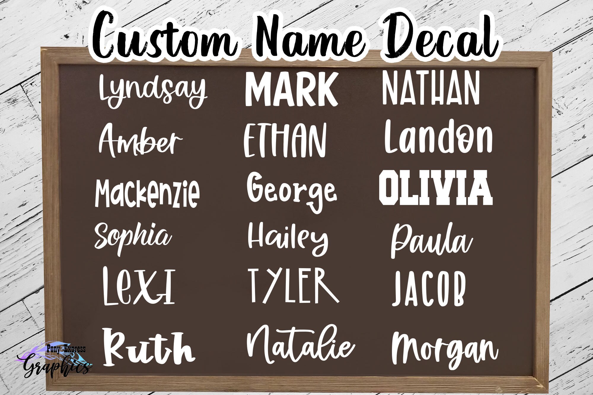 Name Decal, Vinyl Name Decal, Personalized Name Decal, Name Sticker,  Tumbler Name Sticker, Vinyl Lettering Custom, Car Decal, Laptop Decal - Etsy