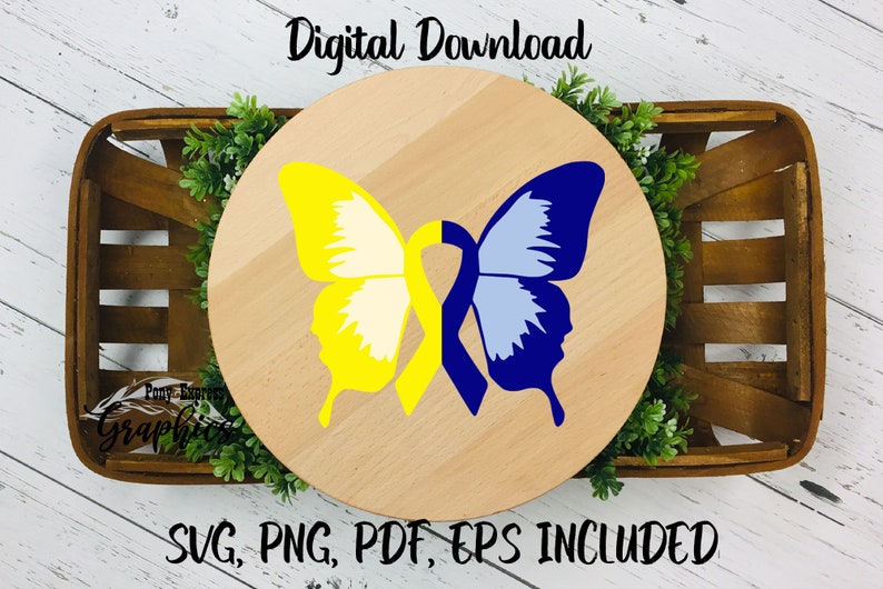 Down Syndrome Awareness Butterfly SVG Etsy