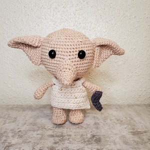 Dobby Elf, Crochet Dobby, Dobby Toy, Dobby Plushie