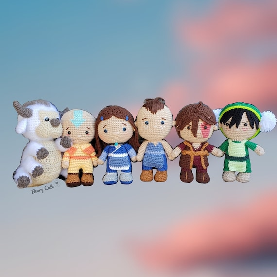 Avatar ng Amigurumi Avatar Characters Toph Sokka Katara Etsy