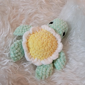Crochet turtle Handmade Daisy Turtle Amigurumi Turtle Knitted Turtle Cute baby turtle