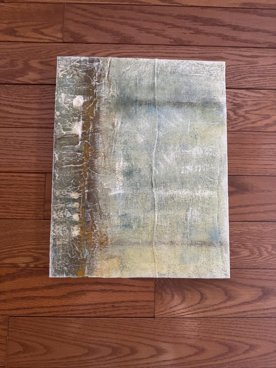 Khaki Abstract Acrylic Painting