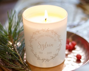 In Loving Memory Remembrance Bereavement Christmas Candle Keepsake