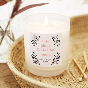 Feels Like Home Housewarming Gift, Folk Retro New Home Gift, Summer Candles Collection - Personalised Gifts