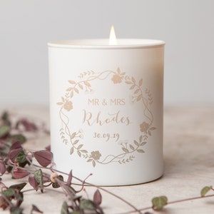 Candela profumata personalizzata per regalo di nozze, regalo di nozze personalizzato unico per coppia, sposa - Regali personalizzati