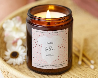 Candela Profumata Per Annuncio Di Gravidanza | "Smells Like You're Going To Be Amazing Parents" | Cera Di Soia | Regalo Per Baby Shower