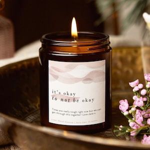 Personalised 'It's Okay' Scented Candle - Thinking of You Gift