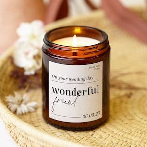 Regalo di nozze per un amico, regalo personalizzato per la sposa, candela profumata da farmacia - Regali personalizzati