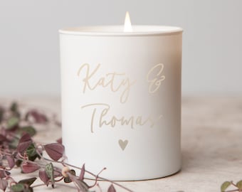Engagement Gift Personalised Candle, Personalised Engagement Gifts for Couple, keepsake