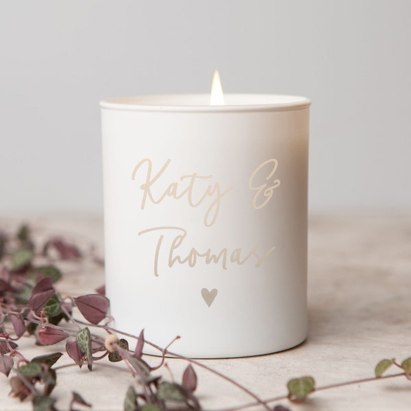 Engagement Gift Personalised Candle, Personalised Engagement Gifts for Couple, keepsake