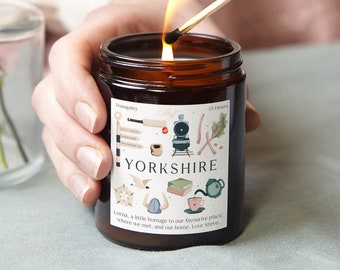 Yorkshire Gift Personalised Scented Soy Candle