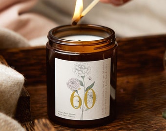 60th Birthday Candle Etsy