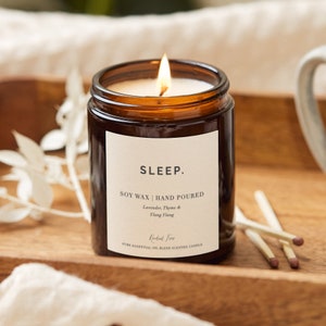 Aromatherapy Candles Sleep, De-stress, Happiness, Focus, Energy Boosting Toxin Free Essential Oil Blend image 2