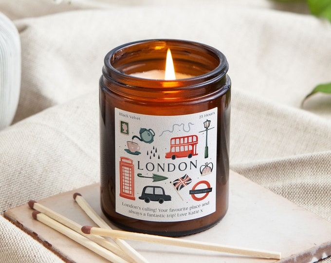 London Gift Personalised Scented Soy Candle