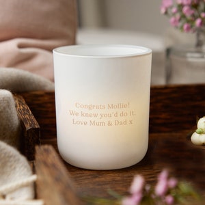 Personalised Graduation Keepsake, Personalised Graduation Present, Engraved Tea Light Holder image 2