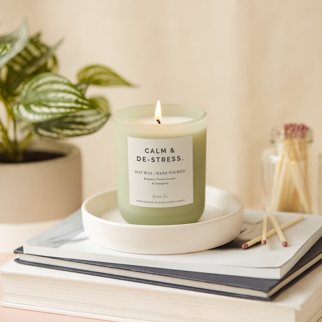 Green Aromatherapy Candles Sleep, Destress, Happiness, Immunity, Focus
