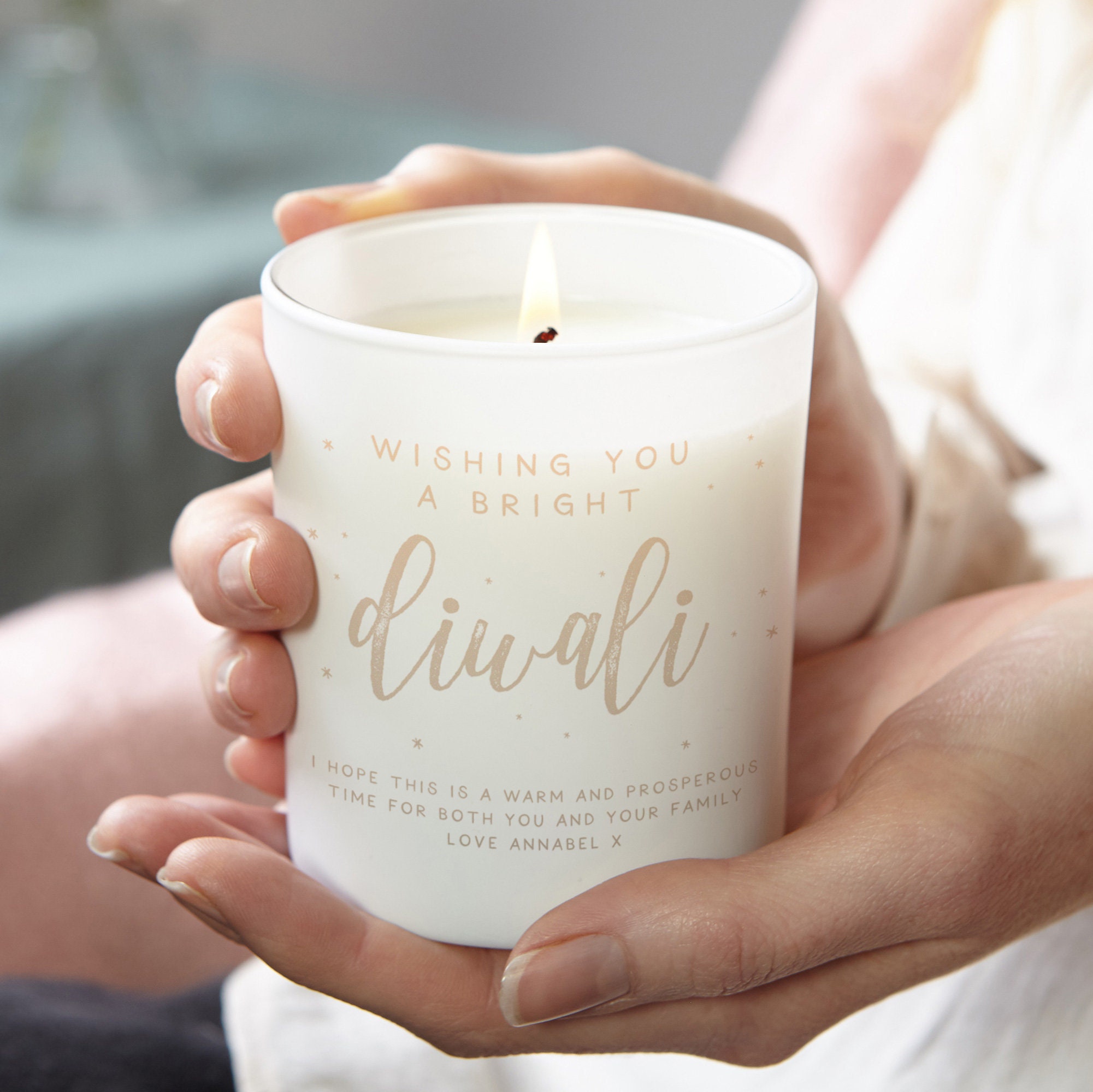 Diwali Brille Grâce à Une Bougie Personnalisée