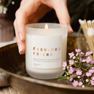 Birthday Gift for Friend Fabulous Candle, Birthday Gift for Friend, Birthday Gift for Her- Personalised Gifts