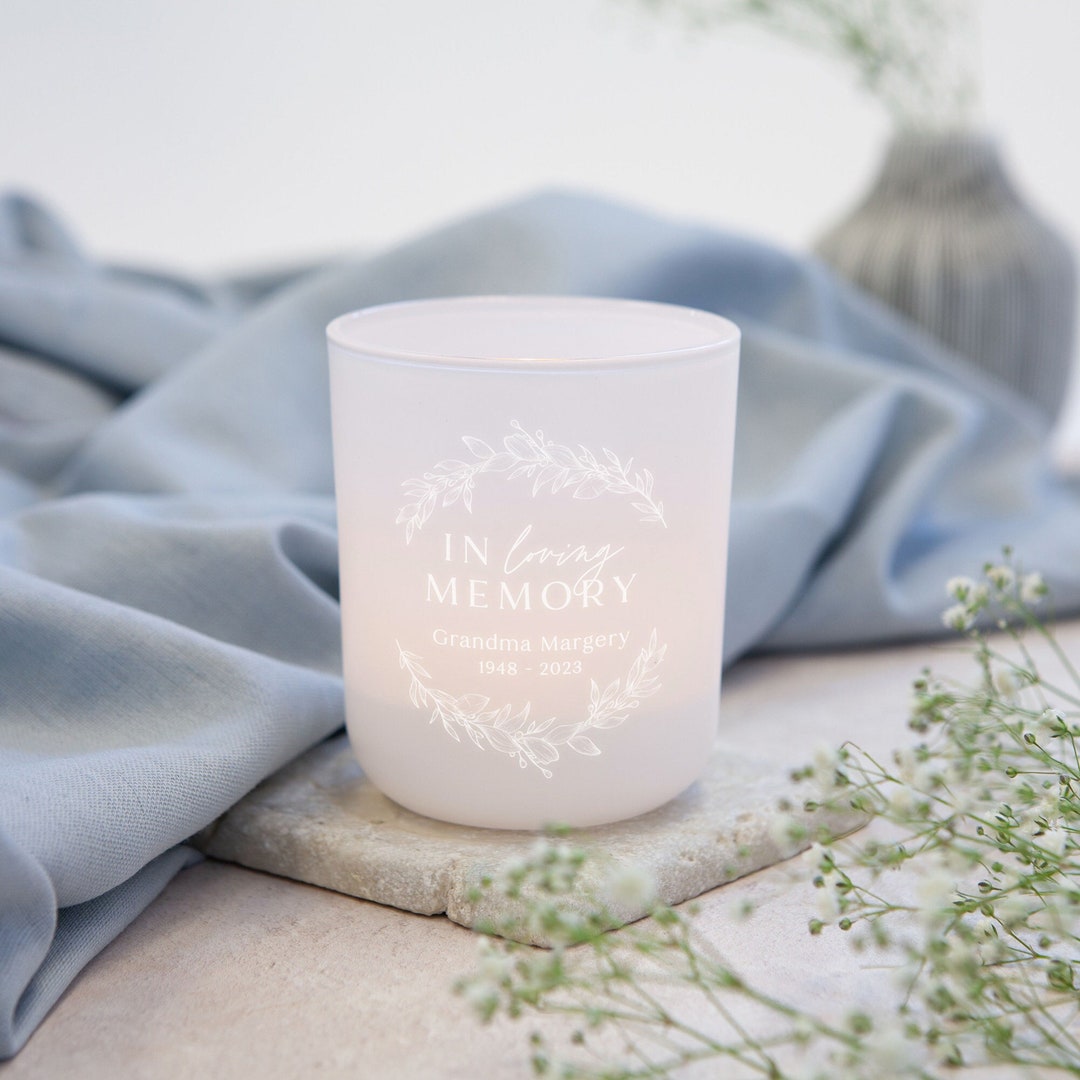 In Loving Memory Keepsake Gift Personalised Tealight Holder Etsy