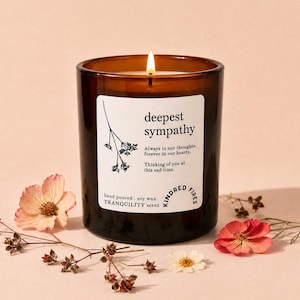 In Loving Memory Gift Remembrance Gifts Deepest Sympathy Comforting Candle