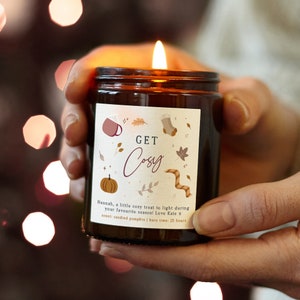 Autumn Candle Get Cosy,