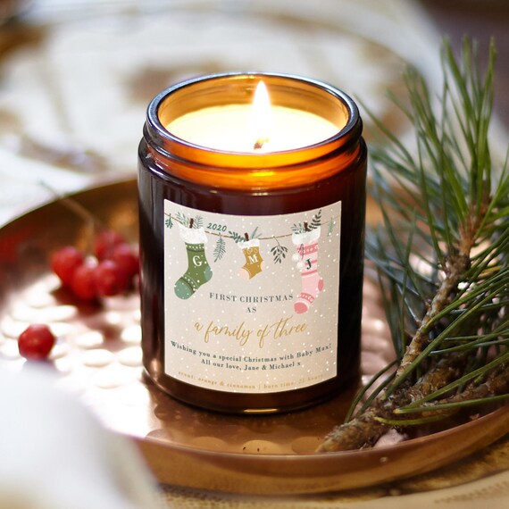 Family of Three New Family Christmas Gift Christmas Scented