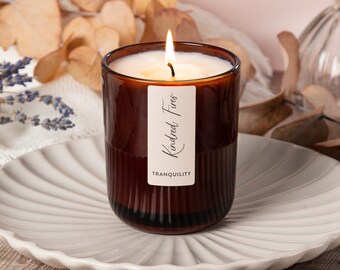 Tranquility Scented Soy Amber Candle