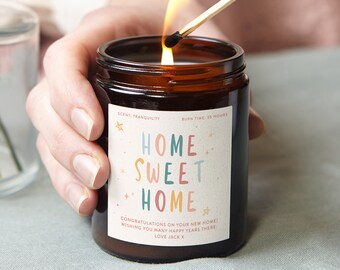 Housewarming Gift Home Sweet Home Candle