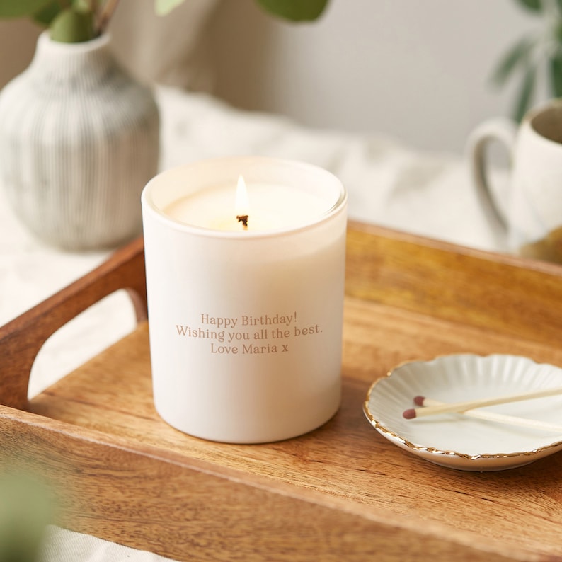 Personalised Birth Date Candle Gift Scented Candle image 2