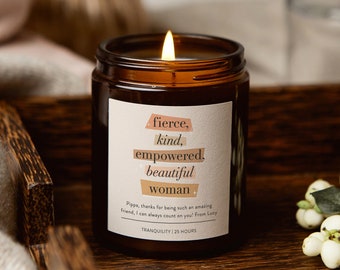 Gift for Her - Personalised Friend Gift - Empowerment Gifts Women - Scented Candle