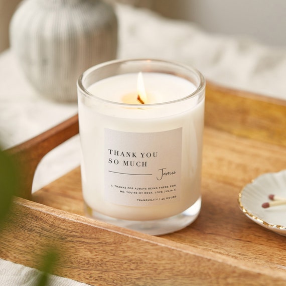 Thank You Gift Minimalist Luxury Scented Candle 