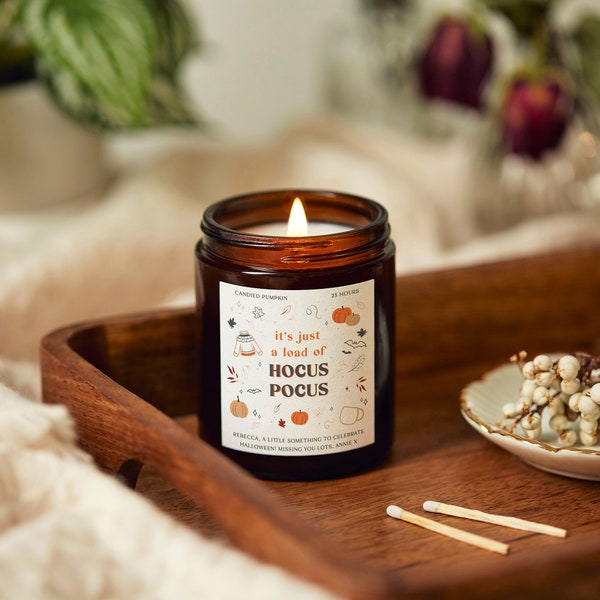 Hocus Pocus Halloween Candle, Scented Apothecary Candle