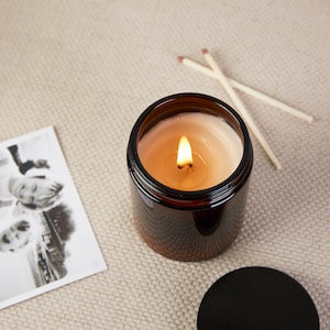 First Father's Day Gift Personalised Candle, Scented Apothecary Candle image 2