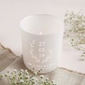 Wedding Anniversary Gift - Special Date Keepsake - Personalised Tea Light Holder with Candles- Personalised Gifts