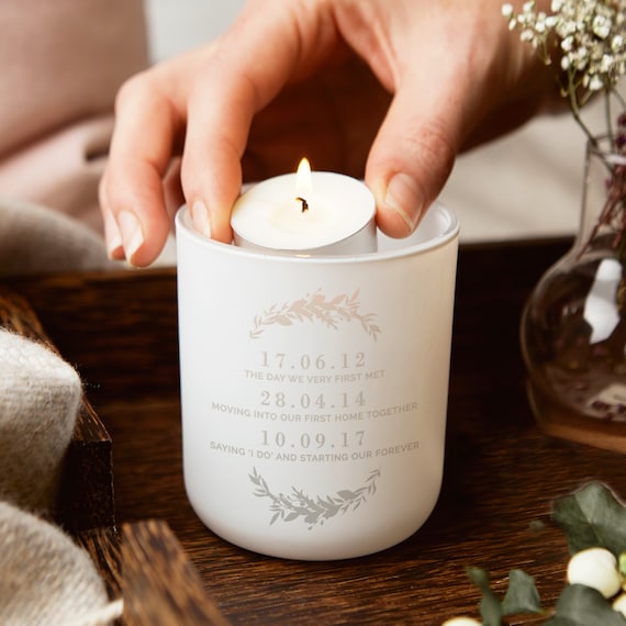Personalised wedding 2024 tea lights