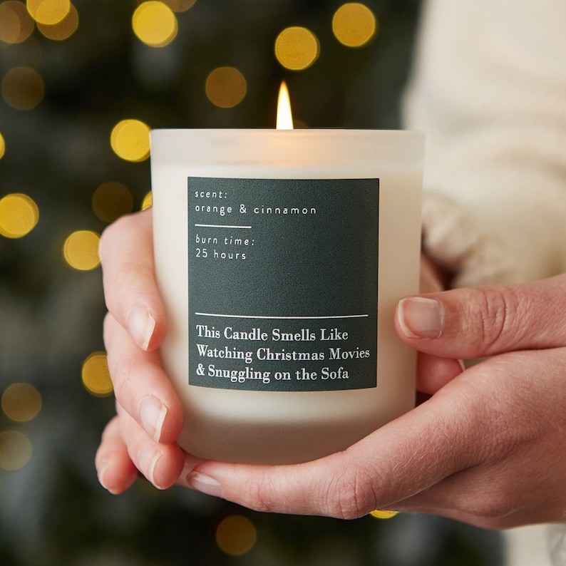 Smells Like Christmas Movies and Snuggles Candle Soy Wax no image 1