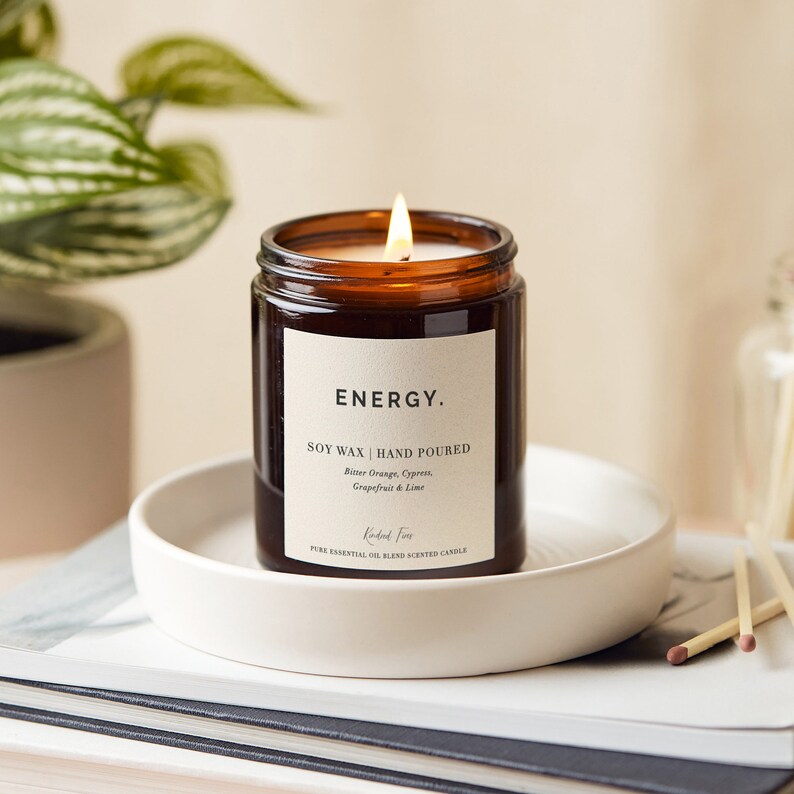 Energy Aromatherapy Candles Energy Boosting Increase Energy Etsy