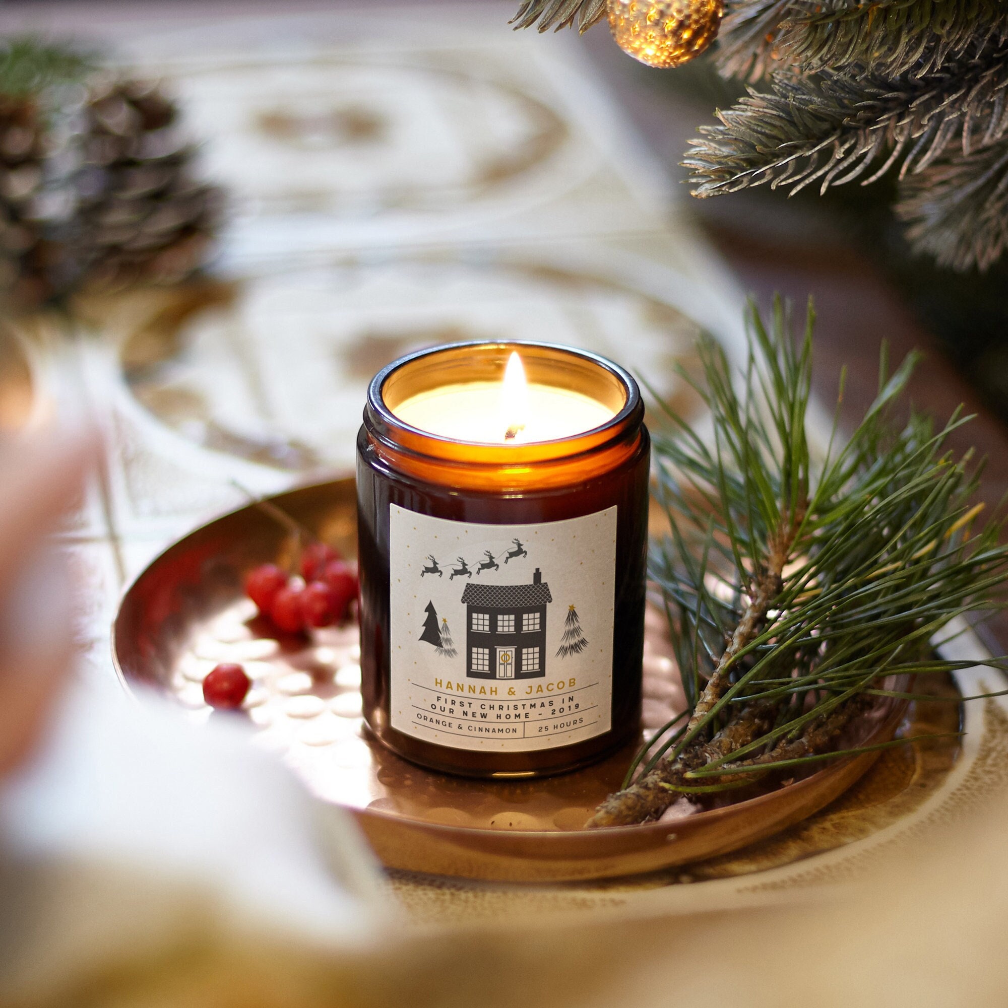 Confezione regalo / Set di candele profumate / Candele / Set regalo di  candele Cesto / Regalo di inaugurazione della casa / Regali per lei / Regali  per le donne / Regali di Natale -  Italia