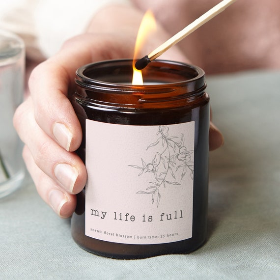 My Life is Full Affirmation Gift Mindfulness Gifts for Her Scented